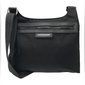 Longchamp Black Le Pilage Neo Nylon Crossbody